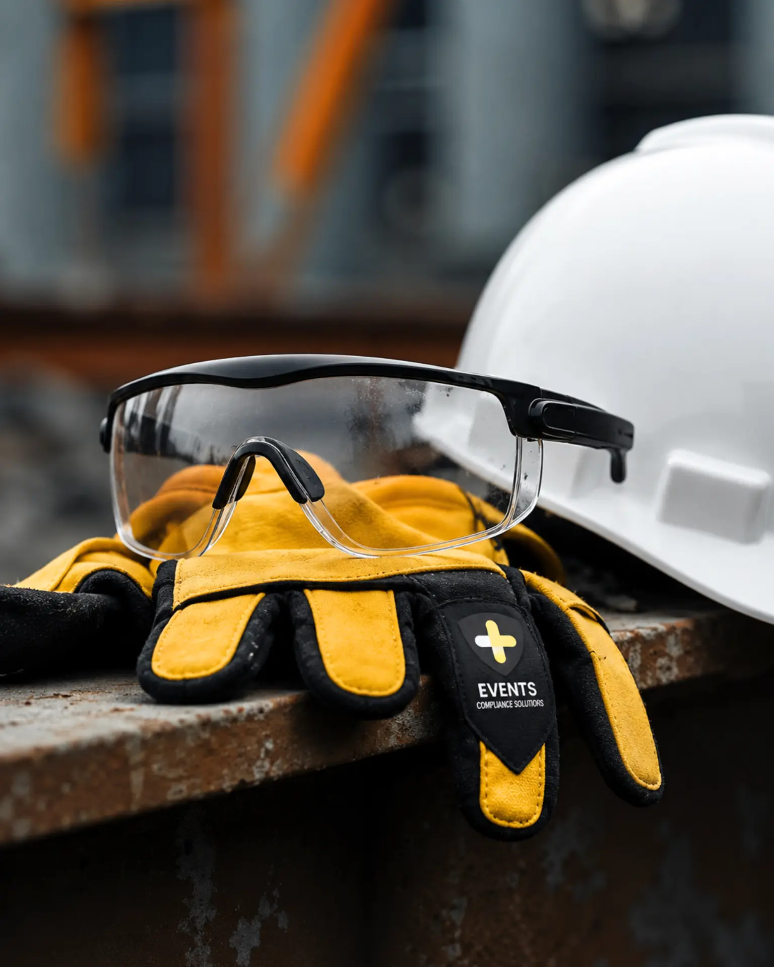 Personal protective equipment prepared for an event site